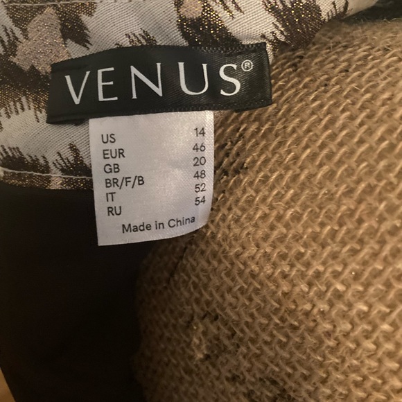 VENUS Metallic Leopard Sleeveless Dress - Picture 4 of 4